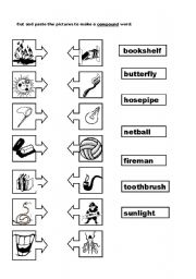 English Worksheet: compoundwords