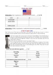 English Worksheet: The USA : General Test