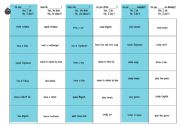 English Worksheet: Third Person battleships Game