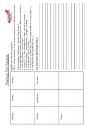 English Worksheet: Super Overseas Trip Project