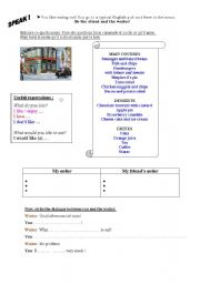 English Worksheet: Menu at the restaurant : Do  you like ?