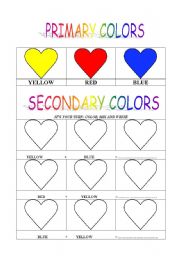 PRIMARY AND SECONDARY COLORS