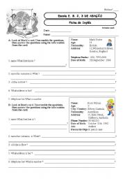 English Worksheet: Identifying