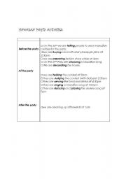 English Worksheet: grammar with -ing 
