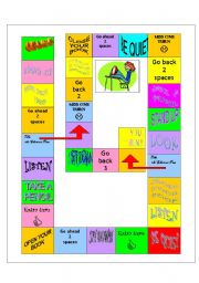 Classroom actions board game