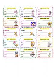 English Worksheet: AWARDS 3