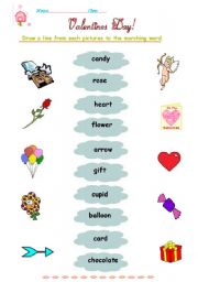 English Worksheet: Valentines Day