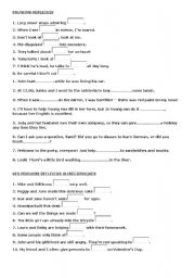 English worksheet: Pronoms Reflechis