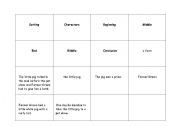 English worksheet: Story Elements