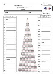 English Worksheet: Numbers