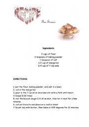 English Worksheet: Tea scones