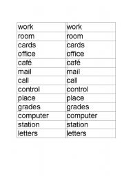 English worksheet: Compound Nouns Match Game Part 2