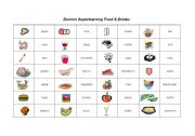 English Worksheet: Domino Food and Drinks