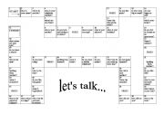 English Worksheet: Lets talk