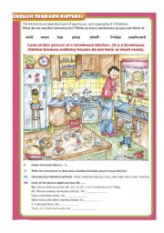 English Worksheet: English through the pictures