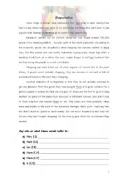 English Worksheet: Shopaholics
