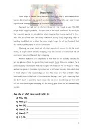 English Worksheet: Shopaholics