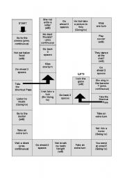 English Worksheet: Board Game Future Tense