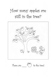 English worksheet: Apples in the tree