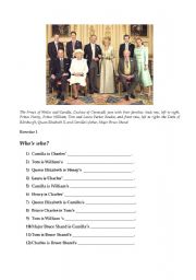 English Worksheet: windsor family tree activity 1