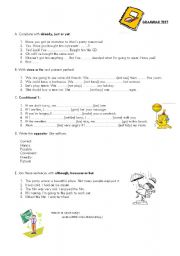 English Worksheet: Grammar Test