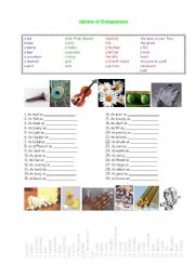 English Worksheet: comparison 