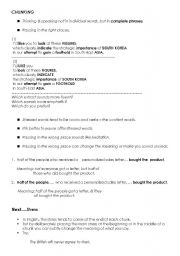 English Worksheet: powerful presentation