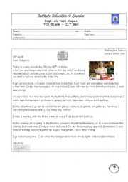 English Worksheet:  The Queens 80 th  Birthday