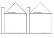 English Worksheet: MY HOUSE (mini book) pages 3 & 4