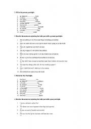 English Worksheet: mixed type exercises