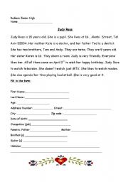 English Worksheet: Personal Details