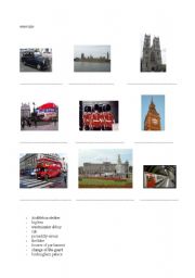 English Worksheet: places