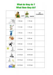 English Worksheet: Simple Present Tense:Third Singular