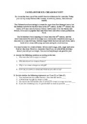 English Worksheet: ice cream