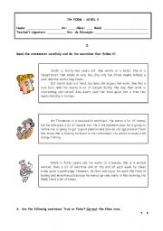 English Worksheet: Test