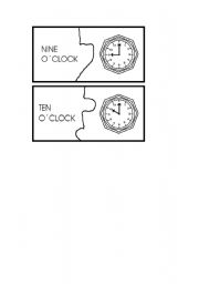 English worksheet: the time