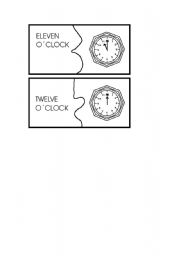 English worksheet: time