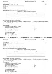 English Worksheet: test
