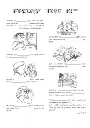 English Worksheet: Friday the 13th