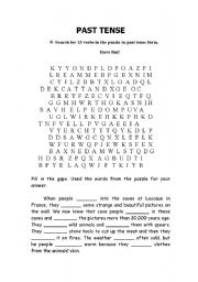 English Worksheet: Past Tense 