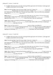 English worksheet: Listening Inside Out Upper Intermediate Lesson 1