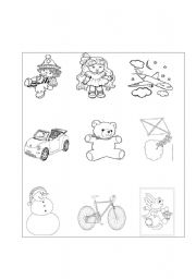 English worksheet: Toys bingo