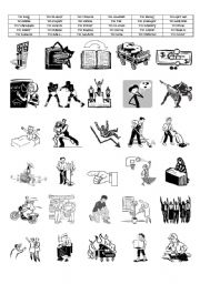 English Worksheet: ACTION VERBS ( PART 3/8)