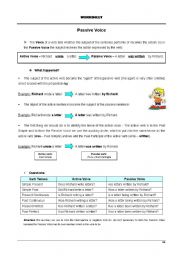 English Worksheet: Passive Voice