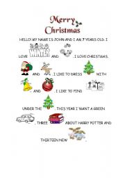 English worksheet: Merry Christmas