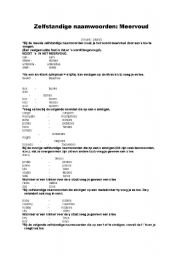 English Worksheet: The plural