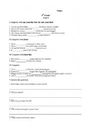 English worksheet: school