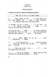 English worksheet: Prepositions 2 