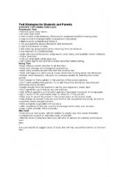 English Worksheet: Testing Strategies