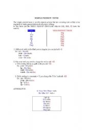 English Worksheet: Simple Present Tense